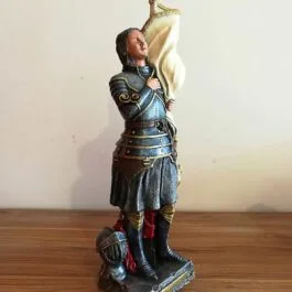 Escultura de Juana de Arco Realista en Resina Acrílica 46 cm