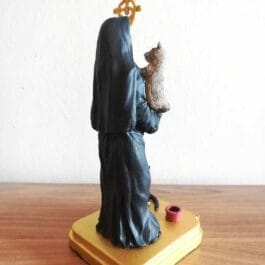 Santa de Los Gatos | Santa Gertrudis de Nivelles Escultura en Resina