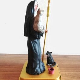 Santa de Los Gatos | Santa Gertrudis de Nivelles Escultura en Resina