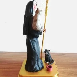 Santa de Los Gatos | Santa Gertrudis de Nivelles Escultura en Resina