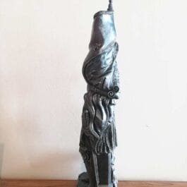 Estatua de Santa Juana de Arco en Resina | Pintada Hierro Acero Plata