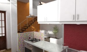 Diseño 3 D Cocina