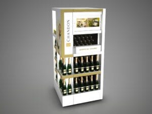 Modelado 3D | Render 3D Champagne Expositor Chandon