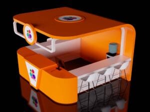 Stand Comercial Exhibidor 3D