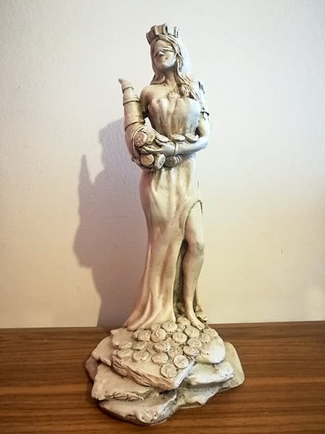 Diosa de la Fortuna Romana en Yeso