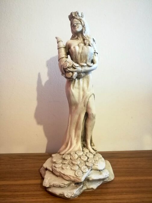 Escultura de la Diosa de la Fortuna Romana en Yeso | 24 cm