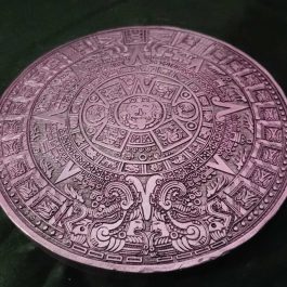 Escultura Piedra del Sol Azteca en Yeso Piedra | 20 cm para Pared o Decoración